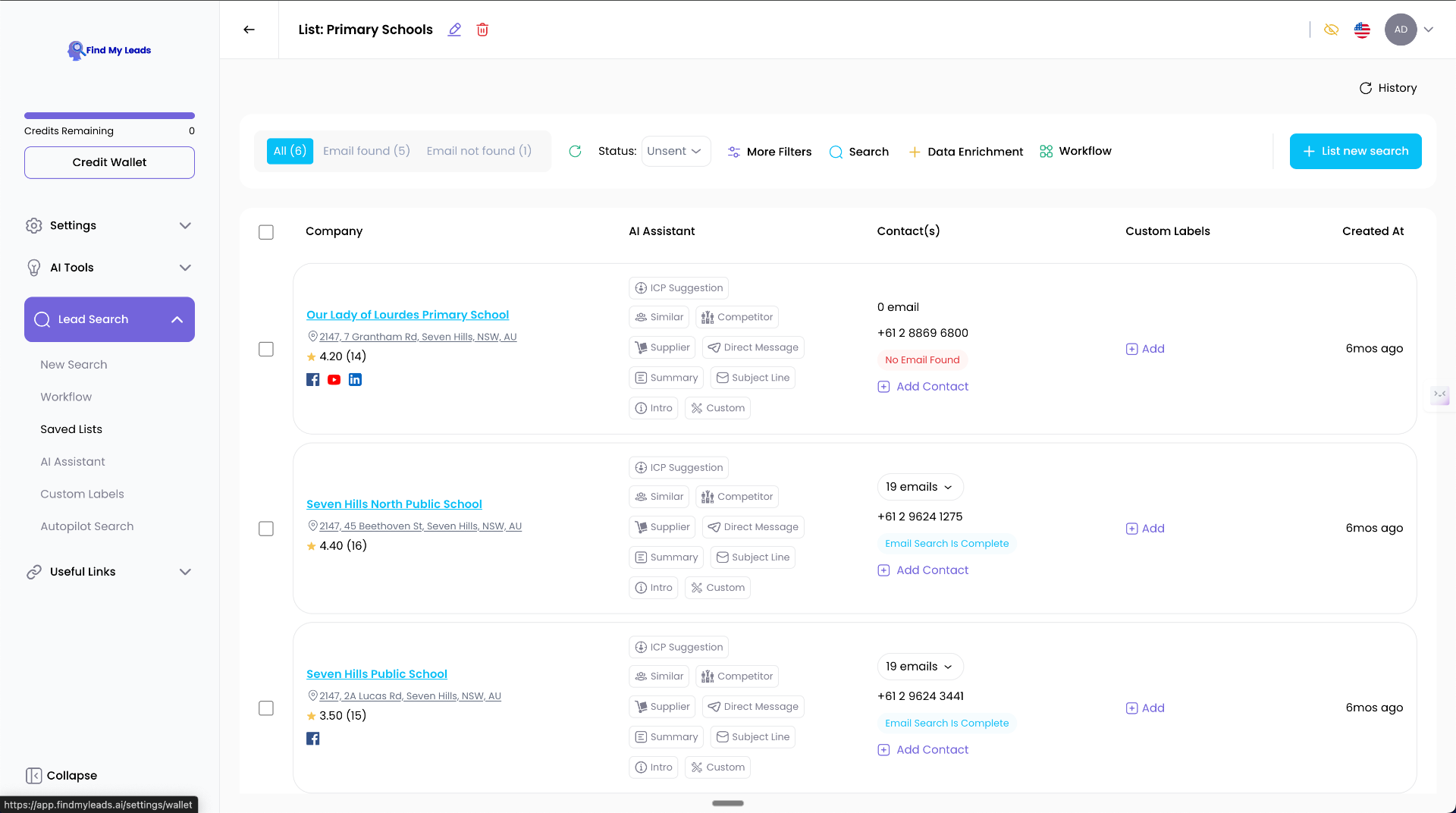 FindMyLeads.ai - AI-Powered Lead Generation & Prospecting Software